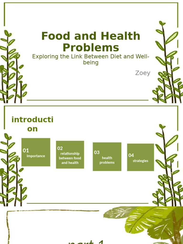 Food and Health Problem | PDF | Nutrition | Diet & Nutrition