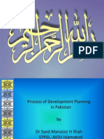 Process of Dev Planning in Pakistan