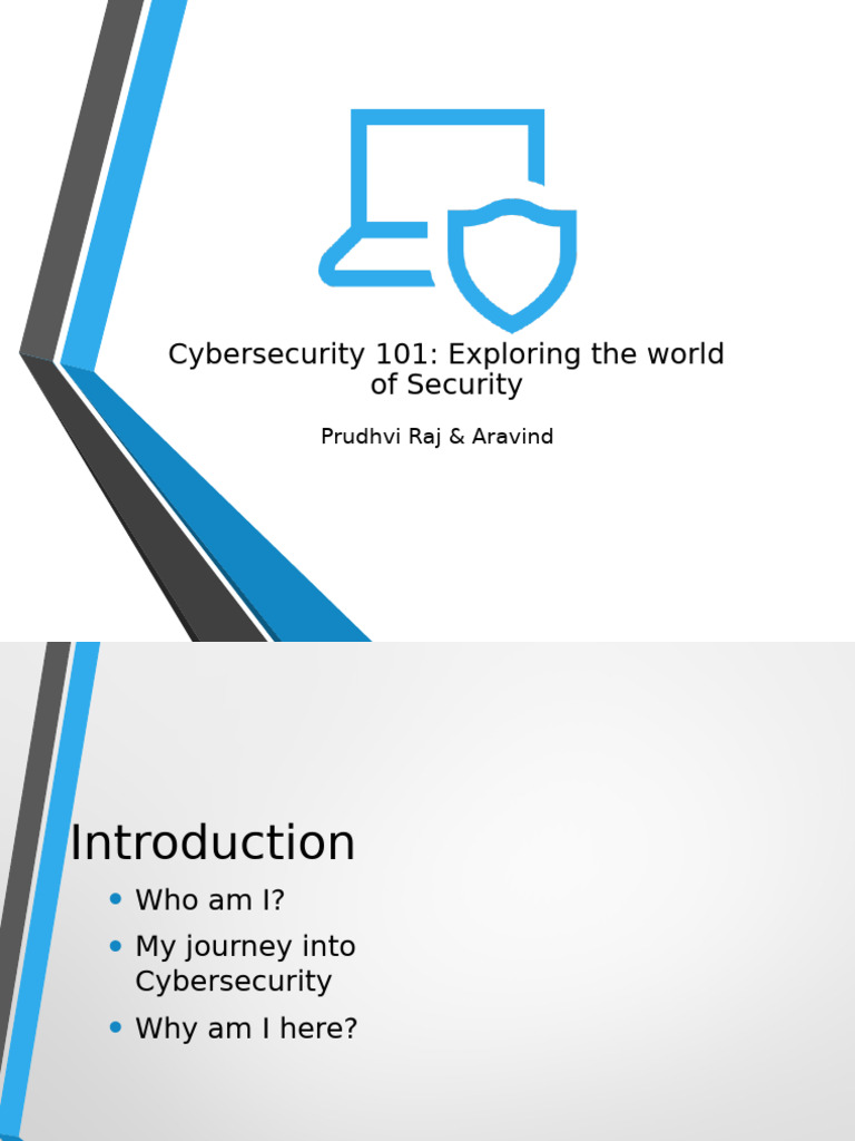 Cyber Security Introduction For Beginners | PDF | Security | Computer ...