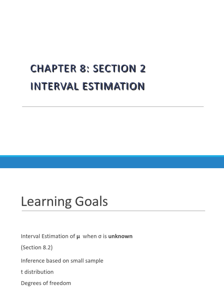 Slides - 3 Chapter 8 Sec 2 | PDF | Normal Distribution | Probability Theory