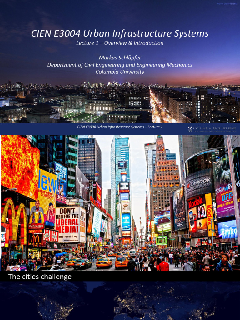 1 - Course Overview & Introduction | PDF | Infrastructure | Civil ...
