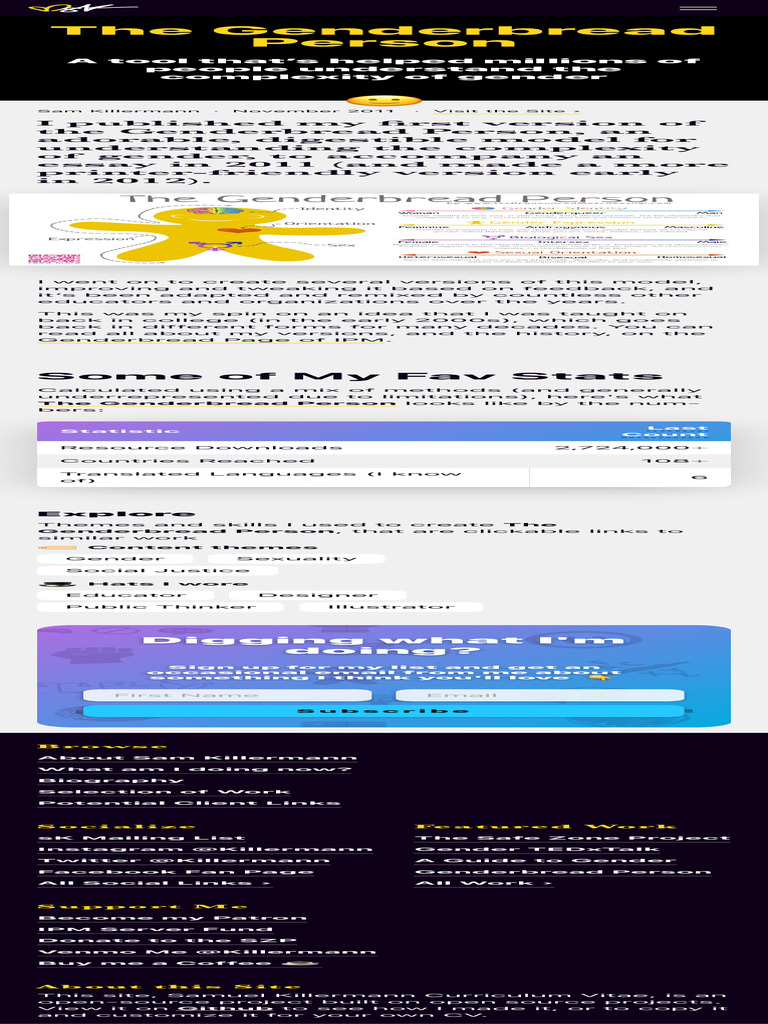 The Genderbread Person by Sam Killermann | PDF | Cyberspace | World ...