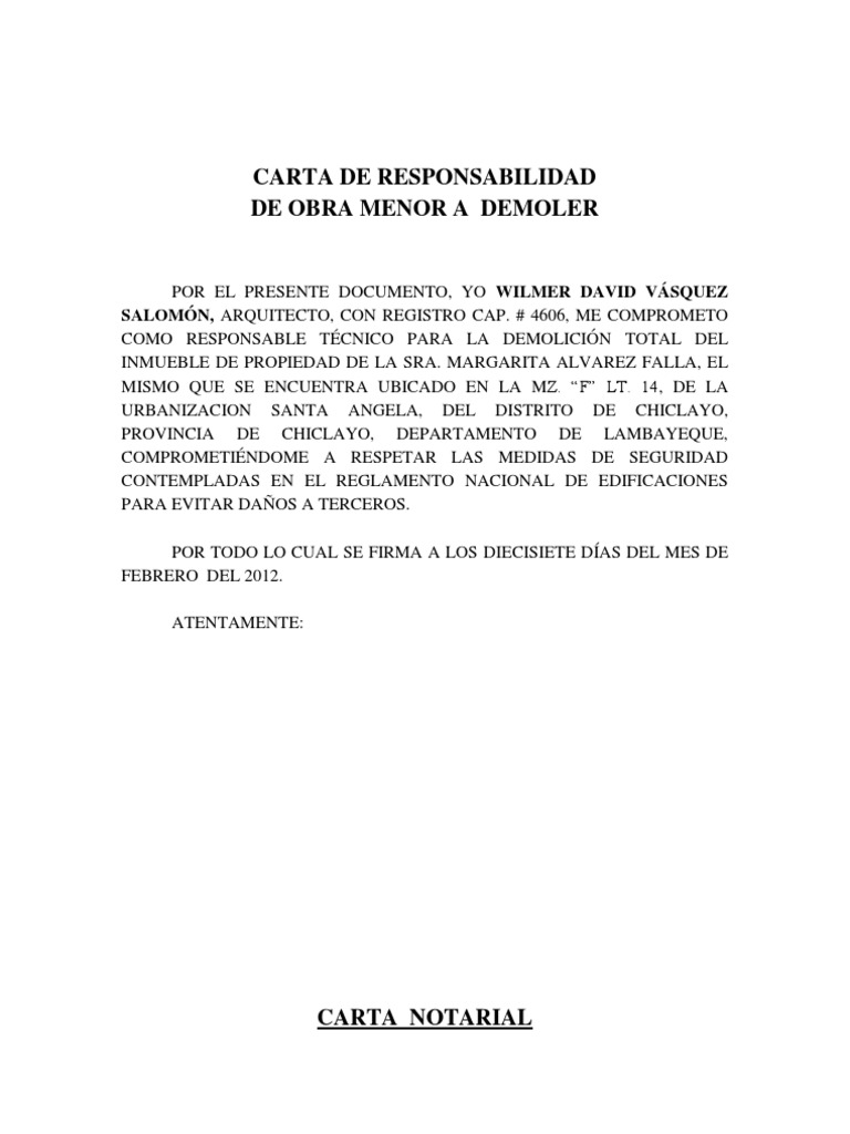 Para Demolicion