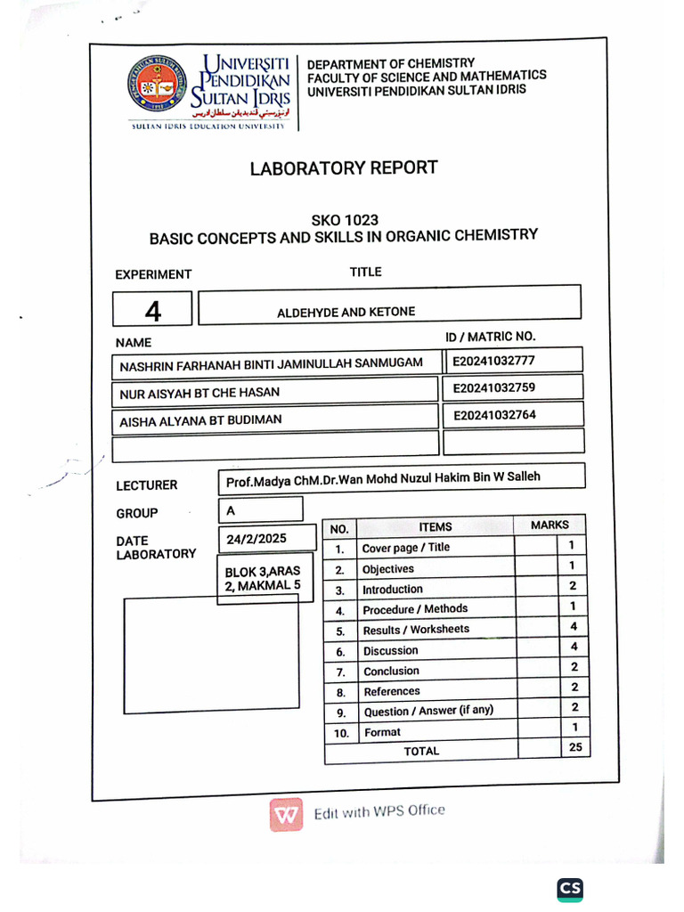 Lab Report Exp 4 Sko | PDF