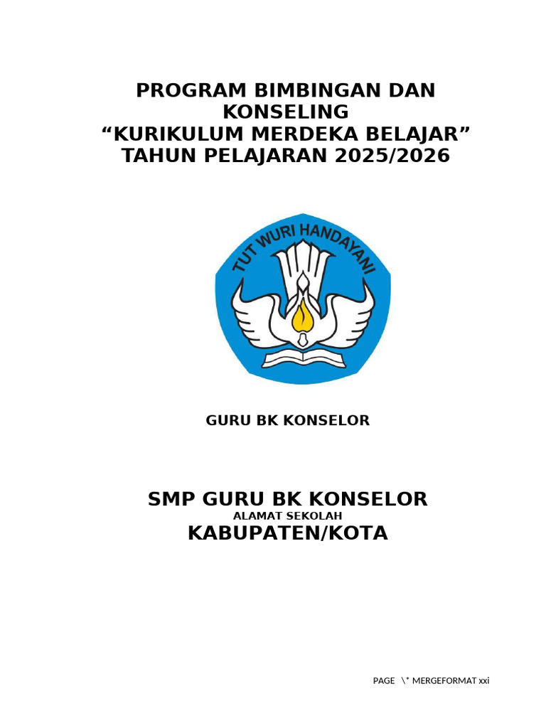 Program BK SMP Merdeka Belajar | PDF