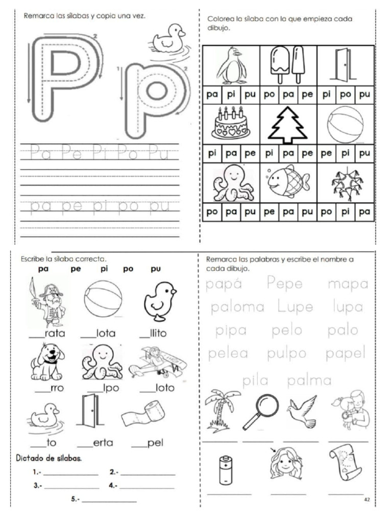 Cuadernillo de Lecto-Escritura | PDF