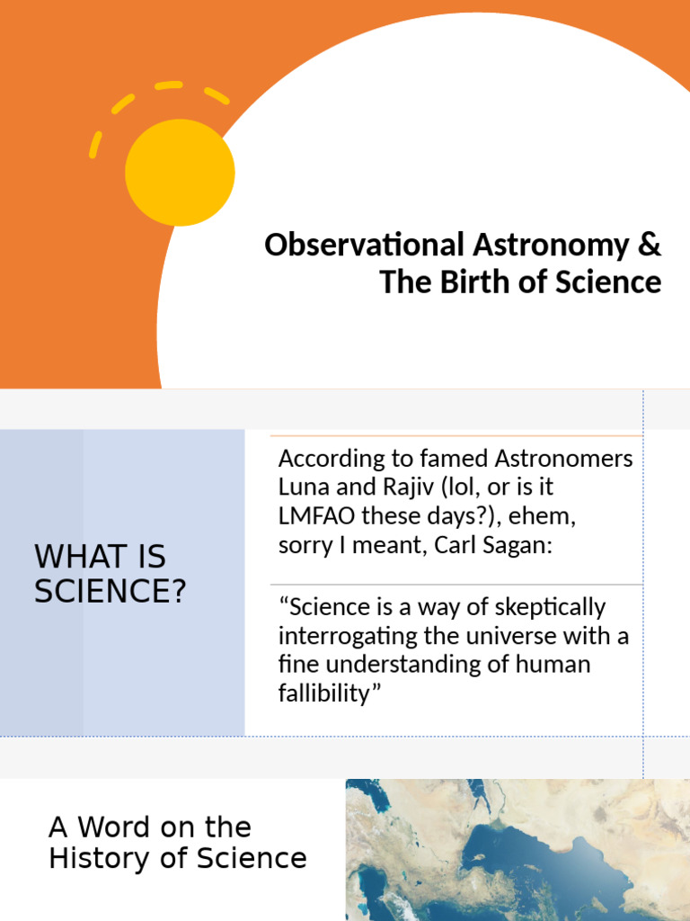 Astronomy Lecture 4 Origin of Science | PDF | Galileo Galilei ...