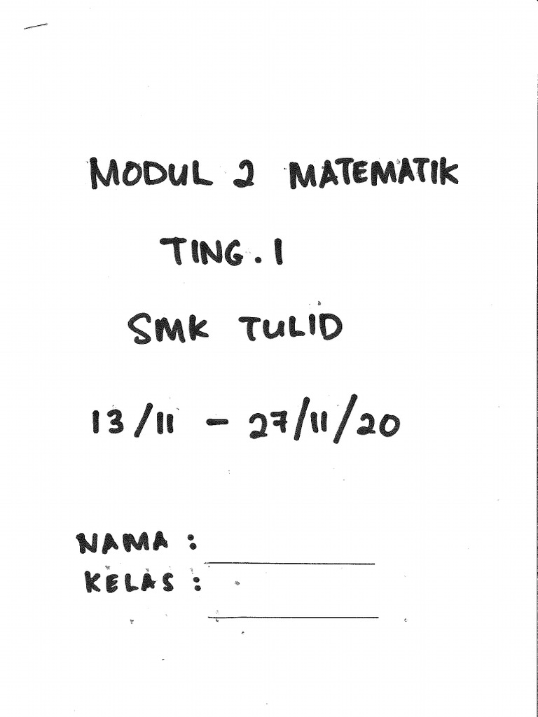 modul 3 math f1 | PDF