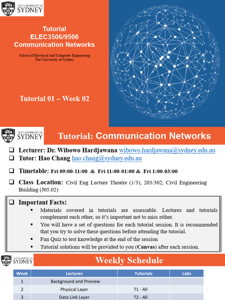Tutorial 01 Solution 2025 | PDF | Osi Model | Internet Protocol Suite