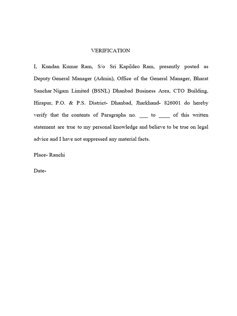 Verification DGM | PDF