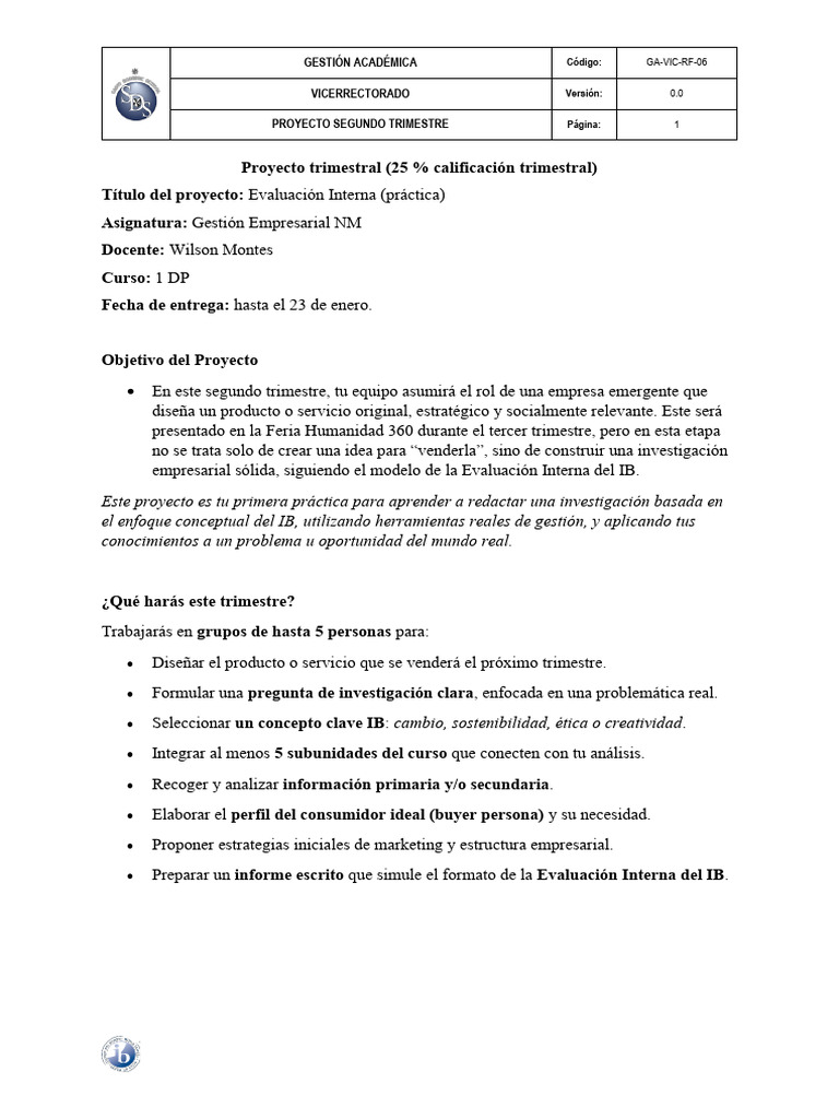 Gestion Empresarial 1dp Segundo Trimestre Copy Signed-Signed | PDF ...