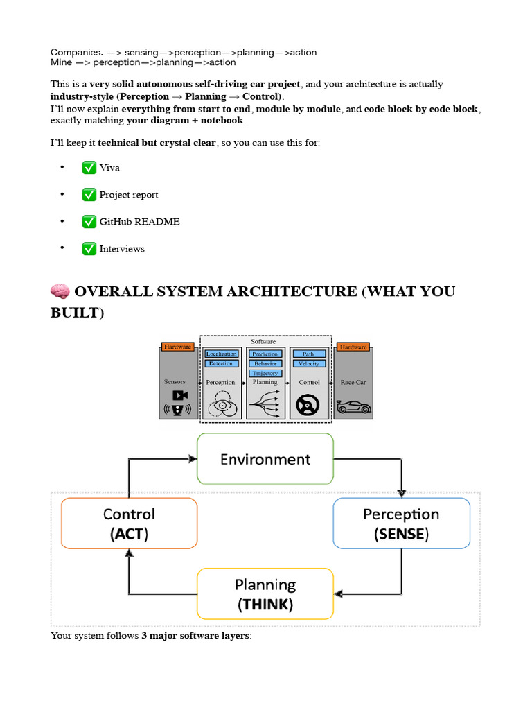 Autonomous Self Driving Car | PDF | Codec | Image Segmentation