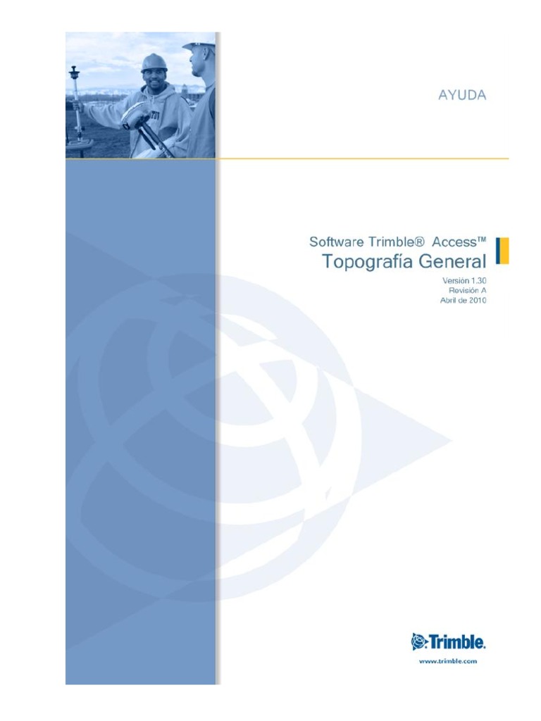 Trimble Trimble Access Manual Usuario PDF Topografía Sistema