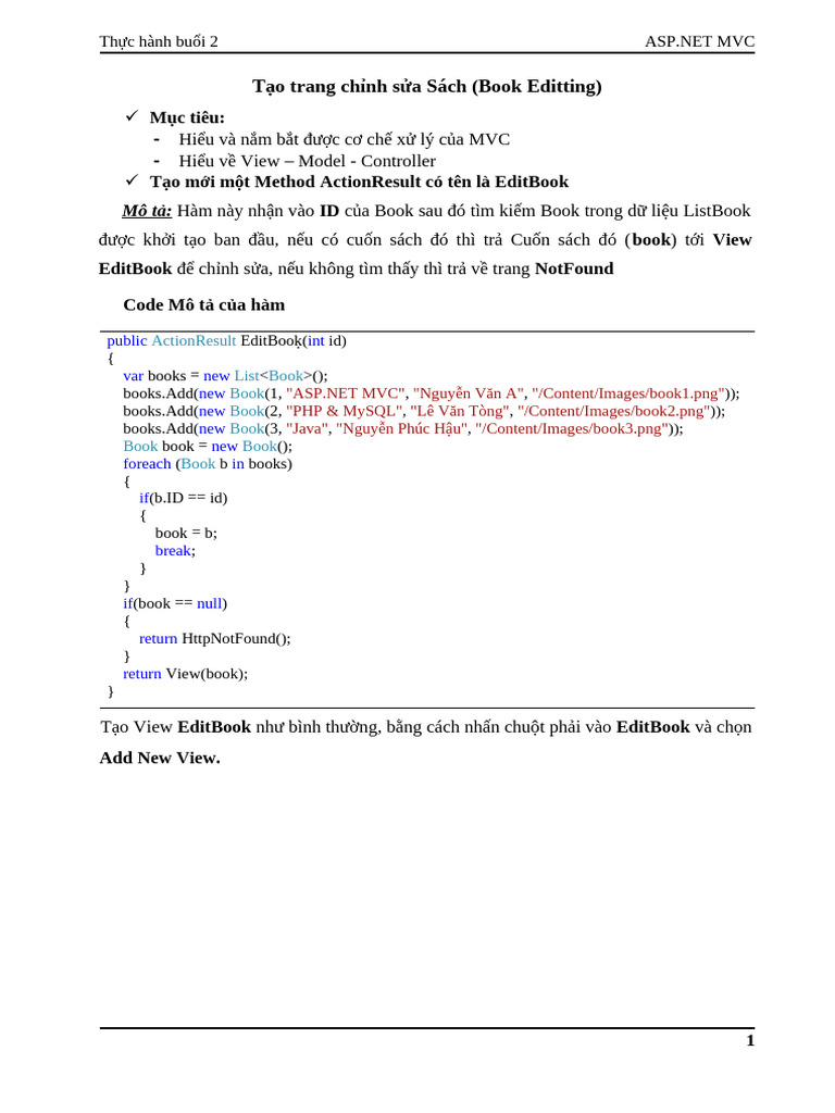 Thuc Hanh 2 | PDF