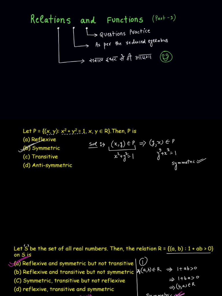 Relations and Functions Part 02 PRACTICE Crash Course Compressed | PDF