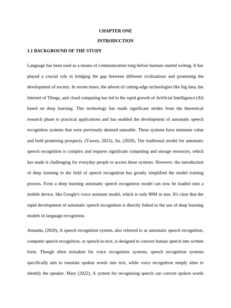 Automated Speech Recognition Using Deep Neural Network | PDF | Speech ...