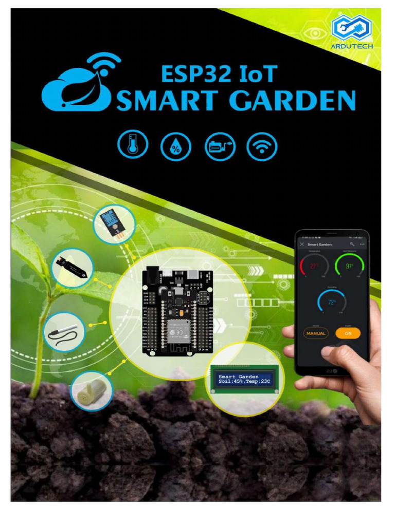 Panduan ESP32 IoT Smart Garden (1) - Compressed | PDF