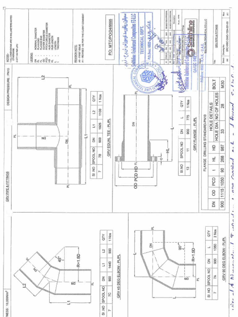 Task-1 GRV Spool Drawing | PDF