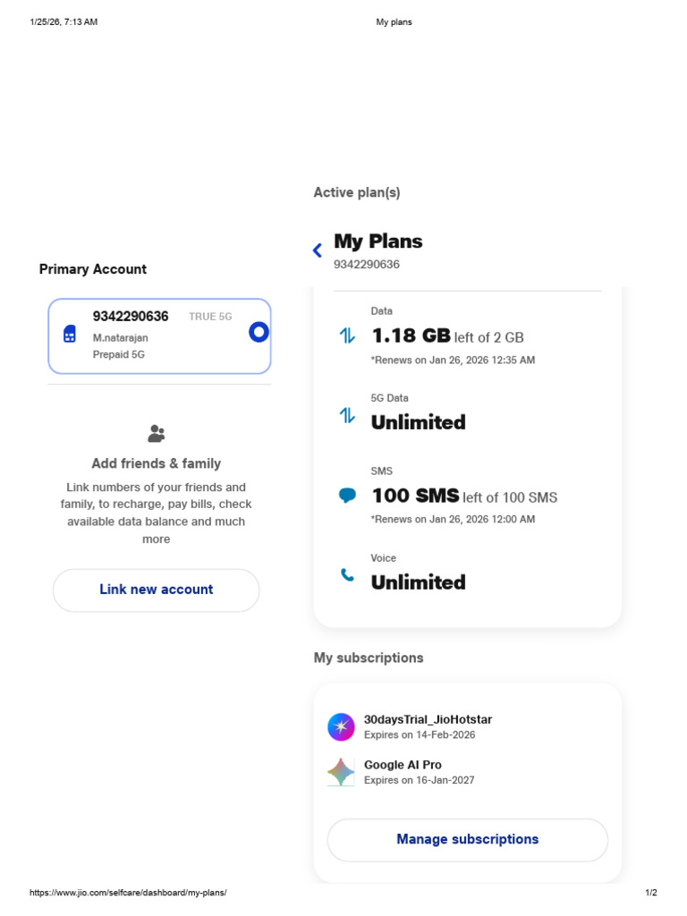 My Plans: Active Plan(s) | PDF