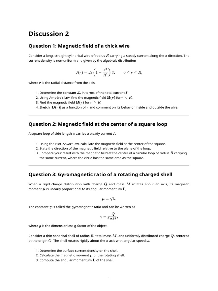 Discussion 2 Worksheet | PDF