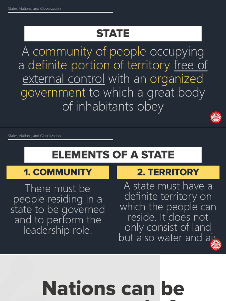 Lesson - States and Nations, Globalization | PDF