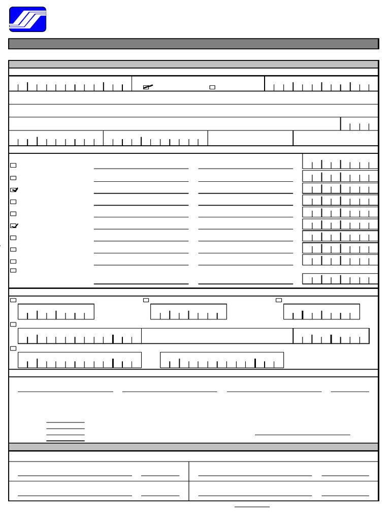 Filled Out SSS R-8 Form (Employer Data Change Request) | PDF ...