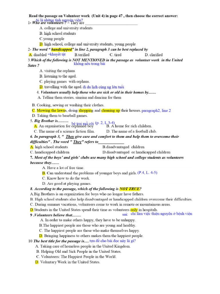 Reading U4 | PDF