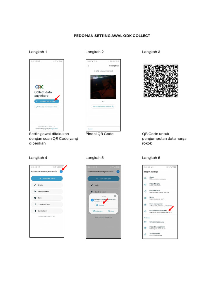 Pedoman Setting Awal Odk Collect | PDF
