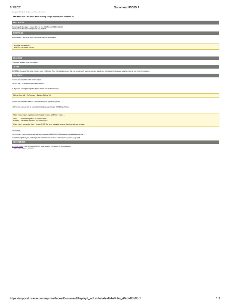 KB Document 95505.1 | PDF
