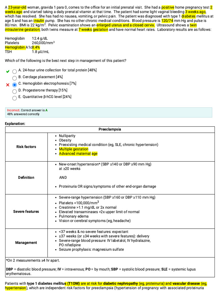 IMD - UWorld USMLE STEP2 QBank - March Question 13 of 40 | PDF ...