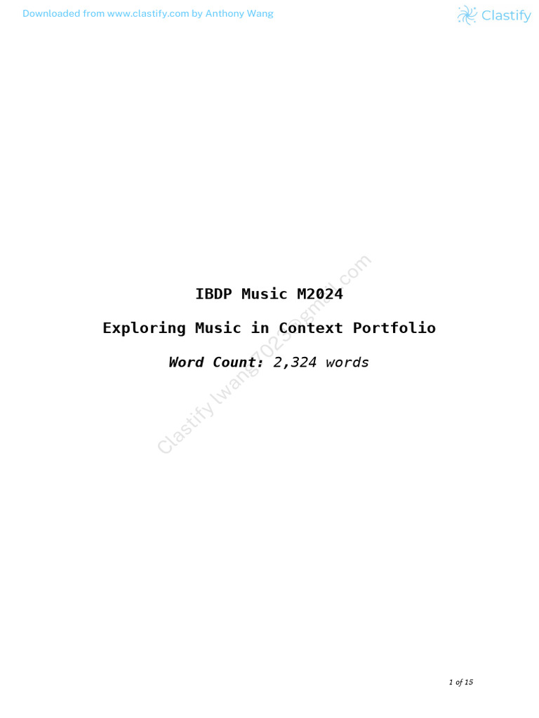 Exploring Music in Context - Portfolio | PDF | Ragtime | Harmony