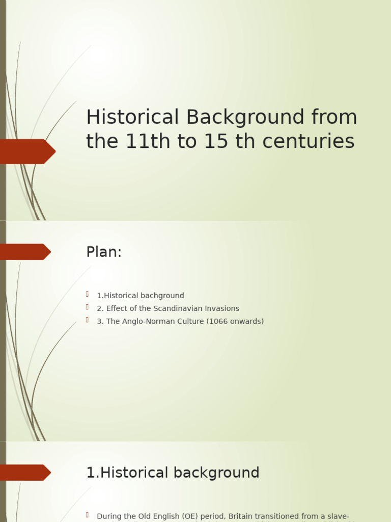 Historical Background From The 11th To 15 TH | PDF | Orthography ...
