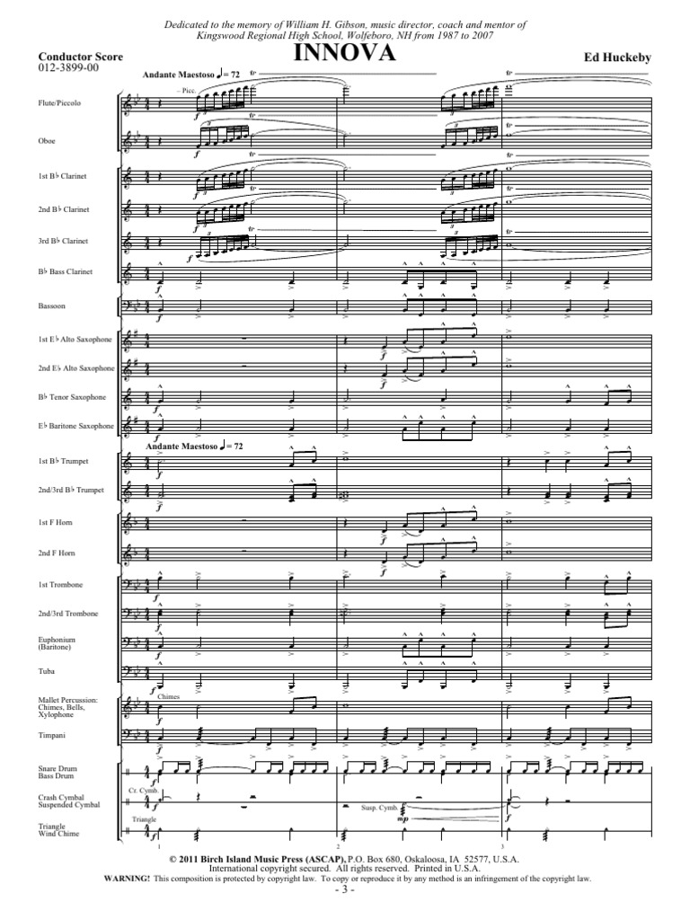 Innova Score | PDF | Aerophones | Percussion Instruments