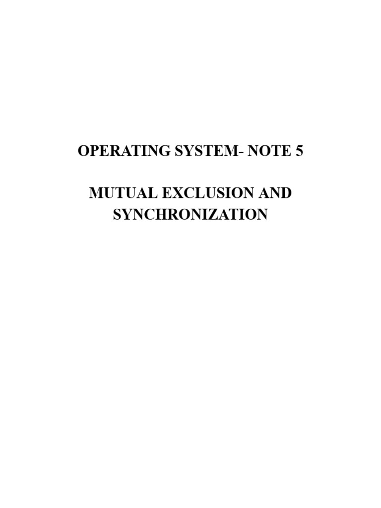 Chapter 5 Note Part 1 | PDF | Process (Computing) | Thread (Computing)