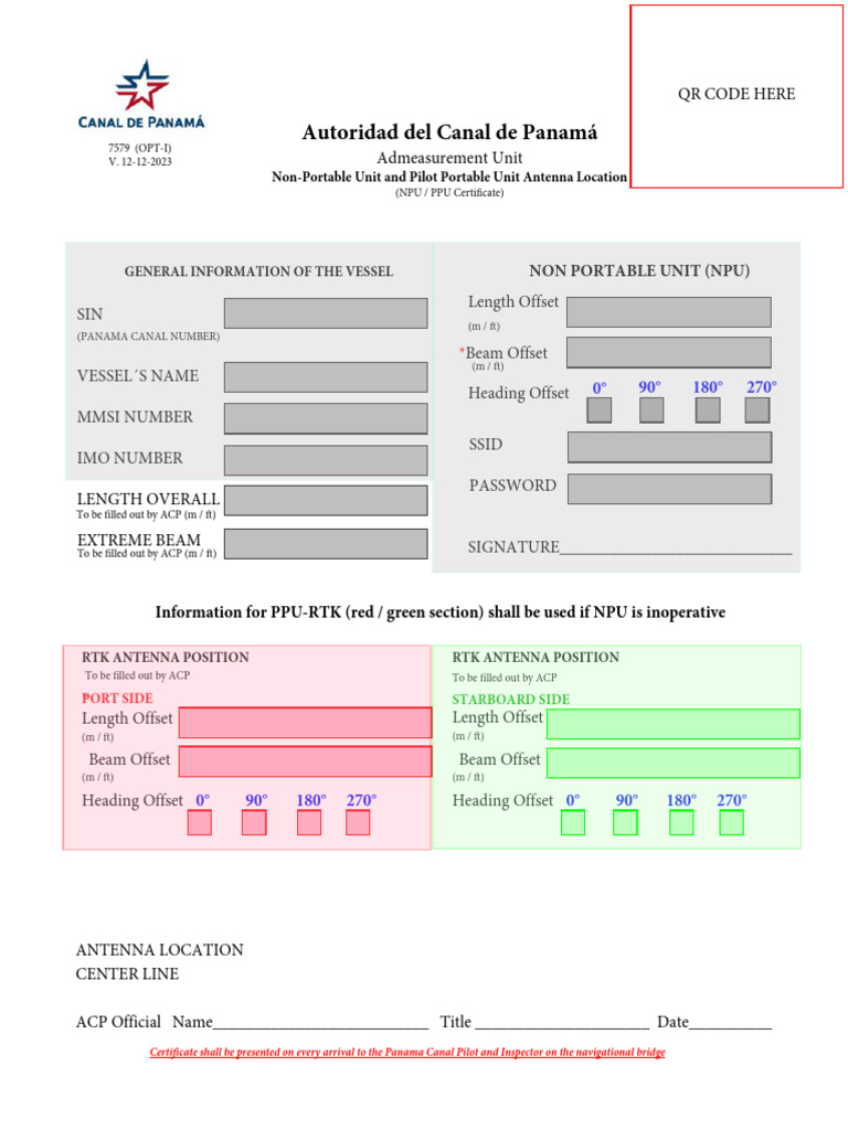 Pilot Potable Unit (PPU) Antenna Location | PDF | Watercraft | Ships