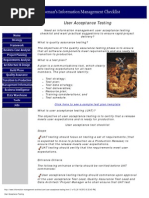 User Acceptance Testing