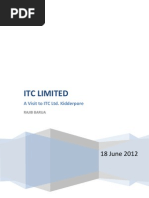 An ITC Visit Report and Project