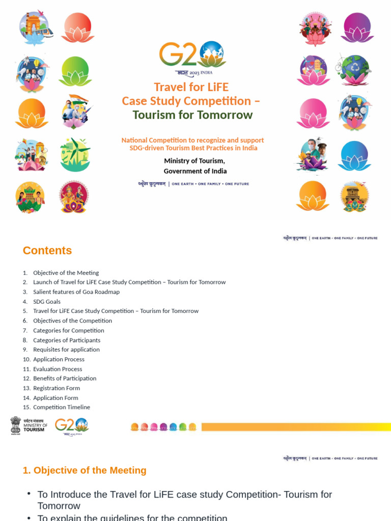 Travel For LiFE Case Study Competition PPT For States | PDF