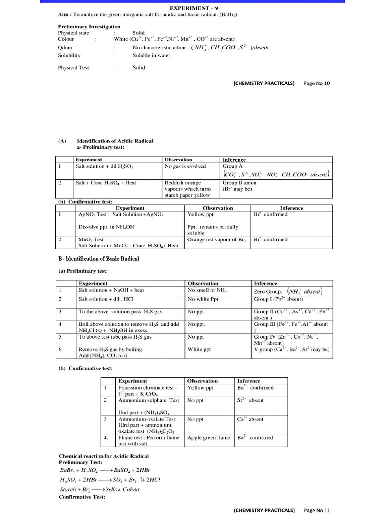 Exp 8.9 Class 12 | PDF
