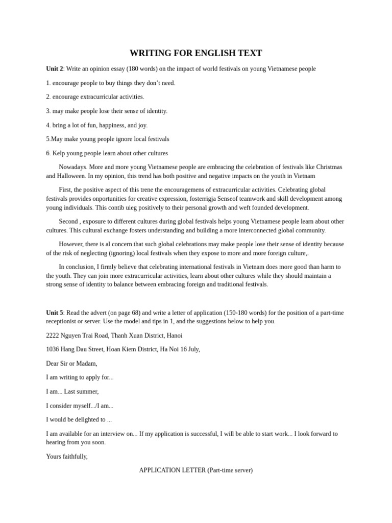 Writing For English Text.001% | PDF