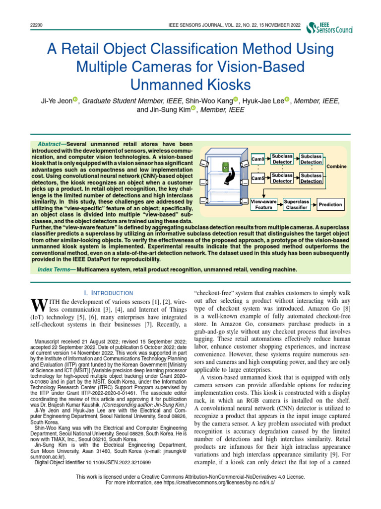 A Retail Object Classification Method Using Multiple Cameras For Vision ...