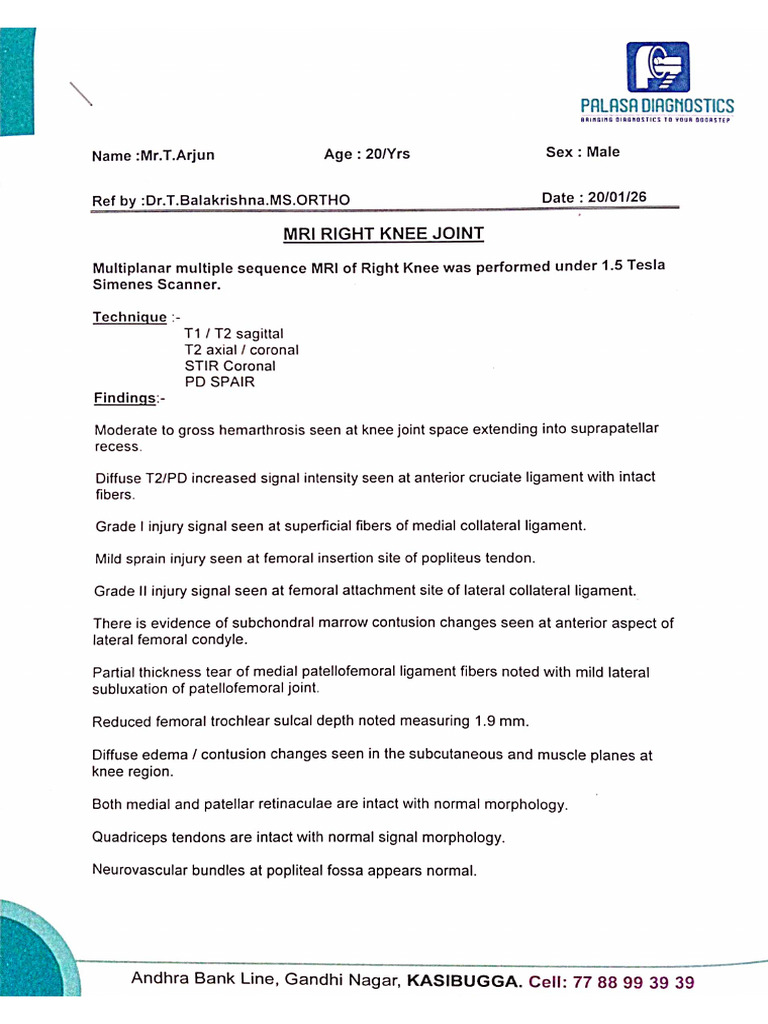 Report MRI | PDF