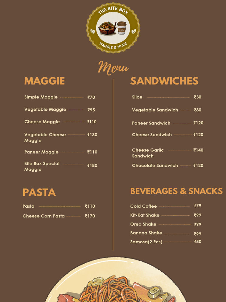 Bite Box Menu New | PDF
