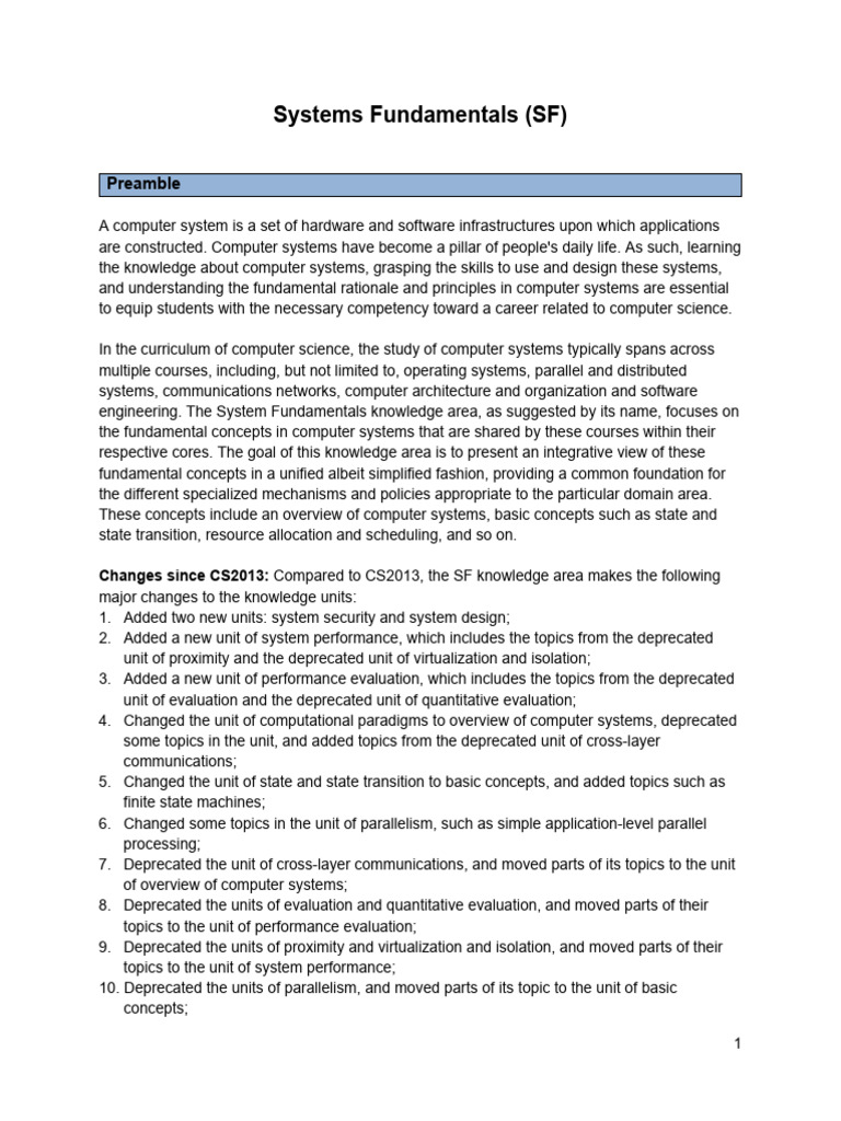 System Fundamentals Version Beta | PDF | System | Central Processing Unit