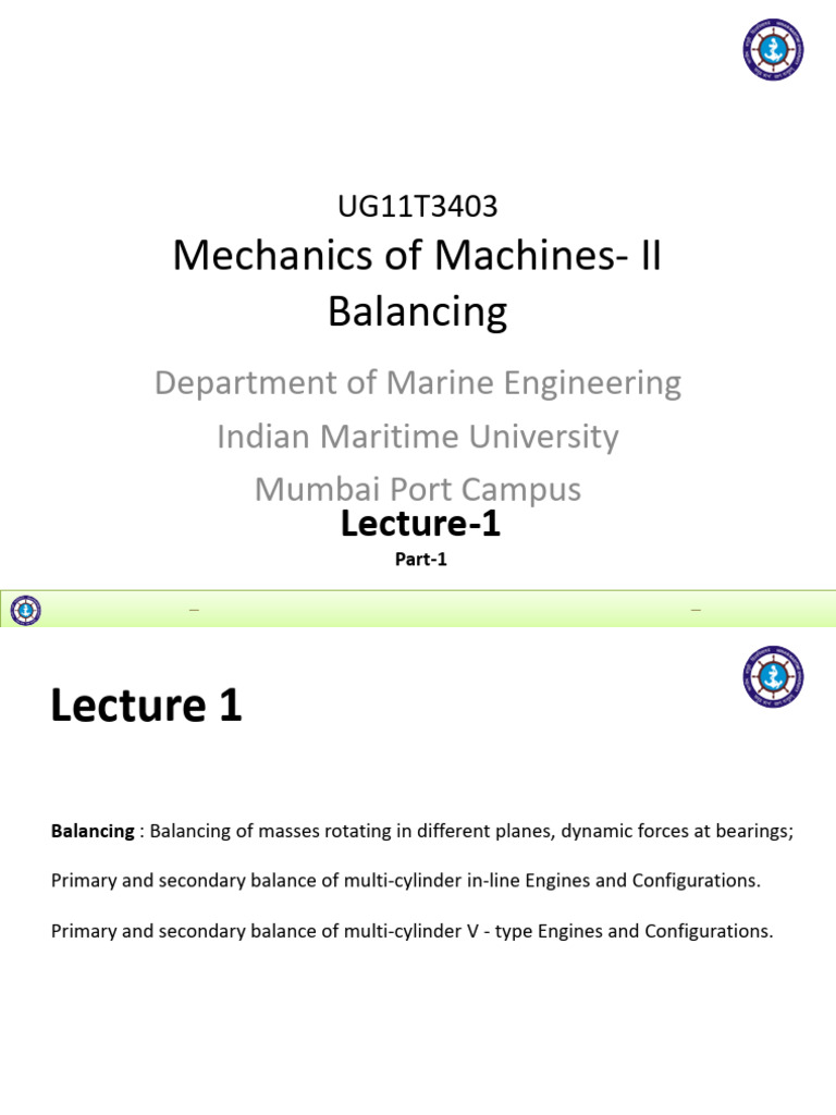 Balancing Part1 | PDF | Machines | Engineering