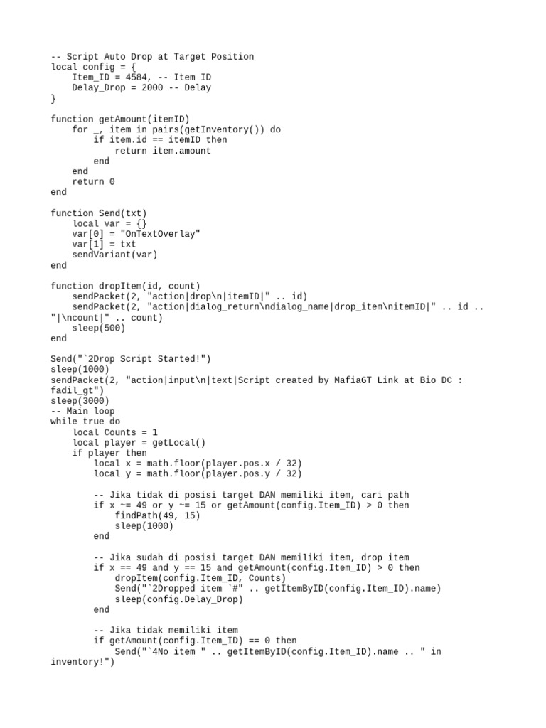 Growganoth Lua | PDF