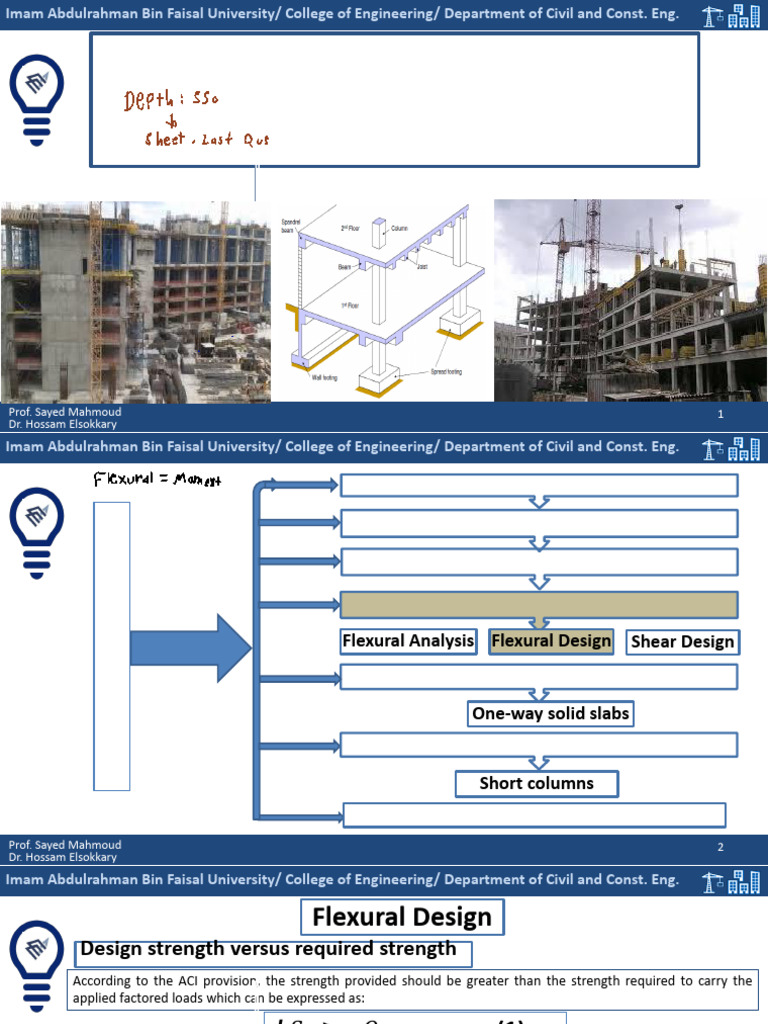 6 - Lecture Flexural Design | PDF | Strength Of Materials | Concrete