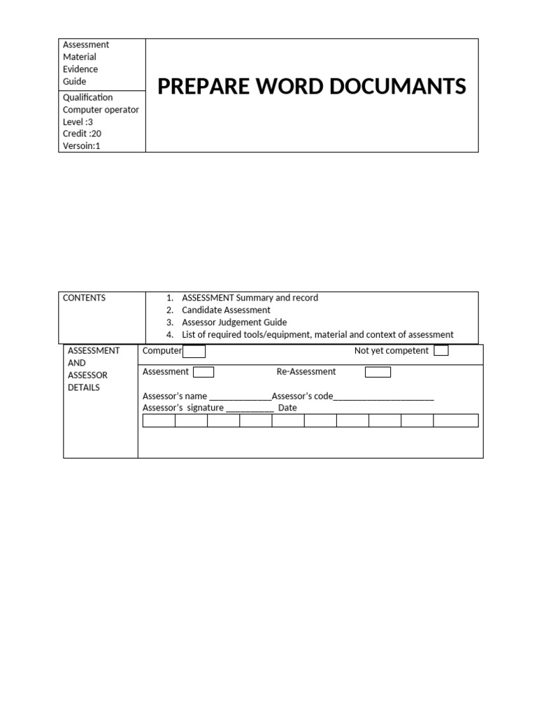 Assessment | PDF