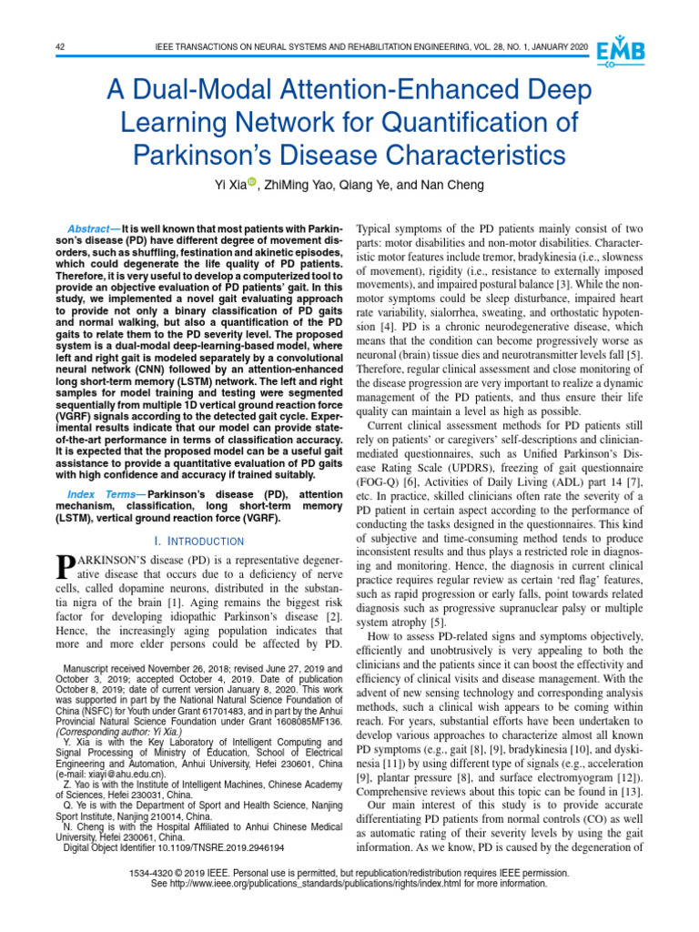 A Dual-Modal Attention-Enhanced Deep Learning Network | PDF | Parkinson ...