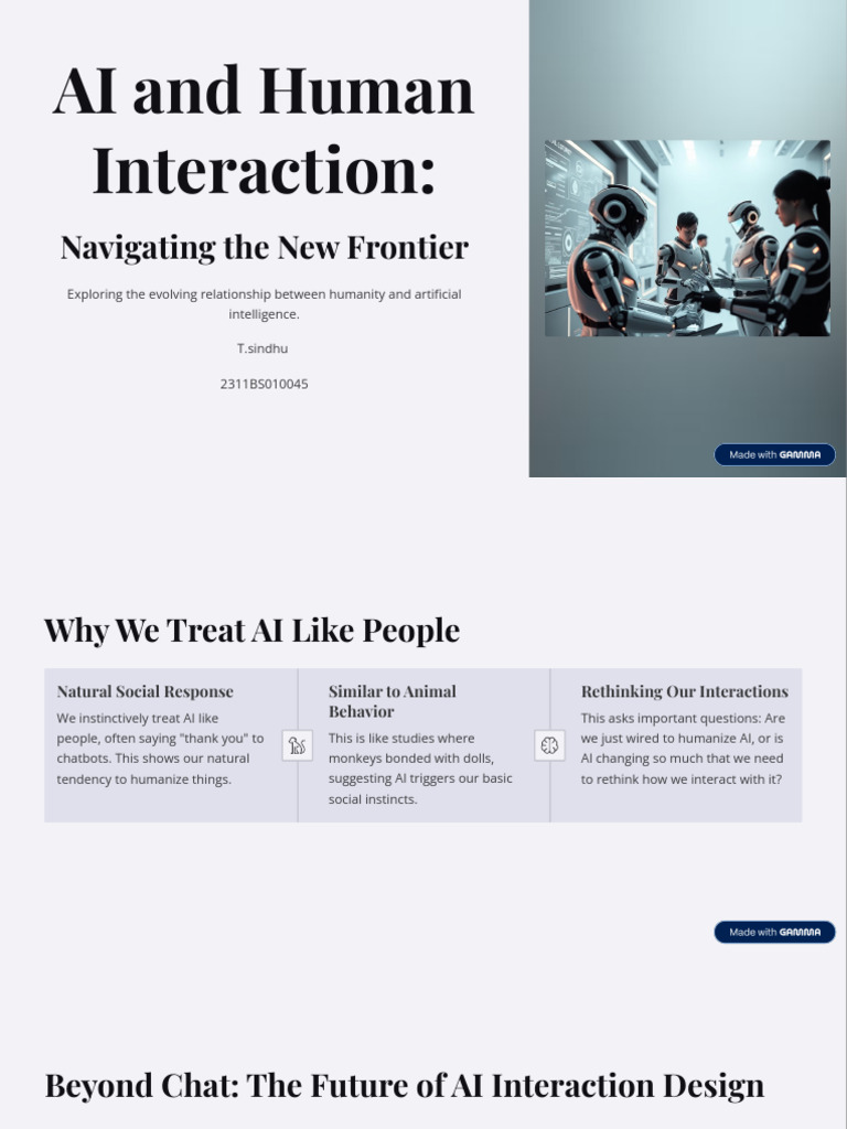 AI and Human Interaction | PDF